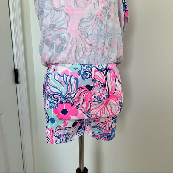 Lilly Pulitzer Romper Dress Floral Size XS Vacation Resort Preppy - Picture 6 of 11